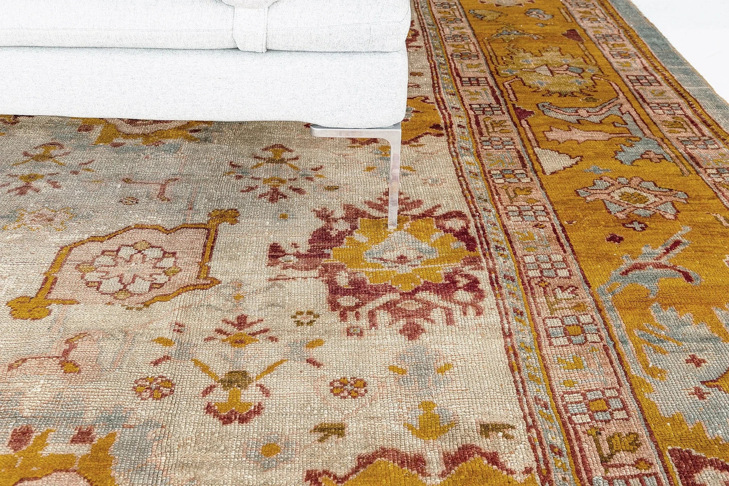 Antique Turkish Rug Oushak