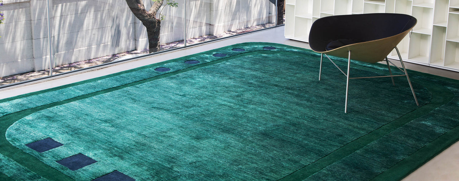 Visualize green rugs