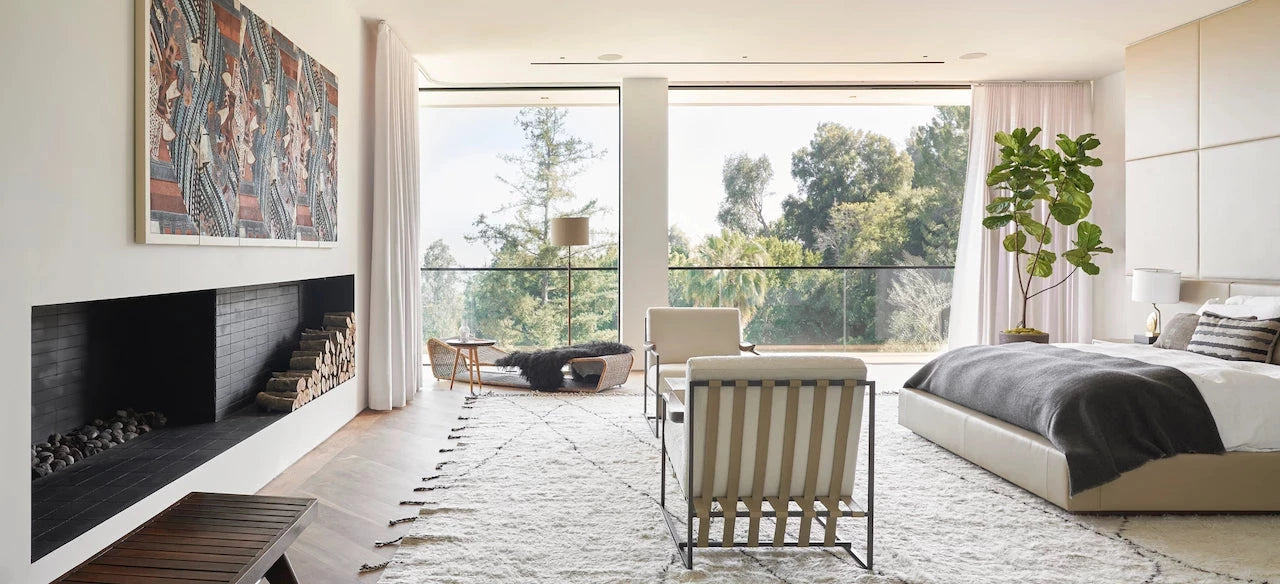 Bel Air Estate by Martha Mulholland featuring the Bise rug. Photographed by Mikey Schwartz. 
