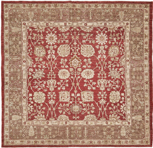 Natural Dye Tabriz Revival Square Rug
