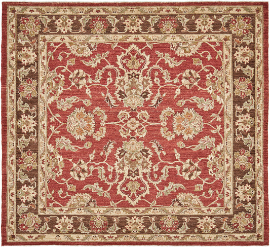 Natural Dye Sultanabad Revival Square Rug