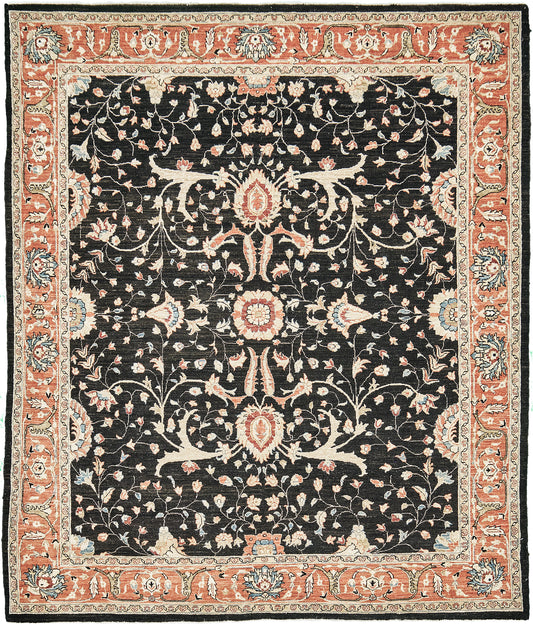 Natural Dye Sarouk Farahan Revival Rug