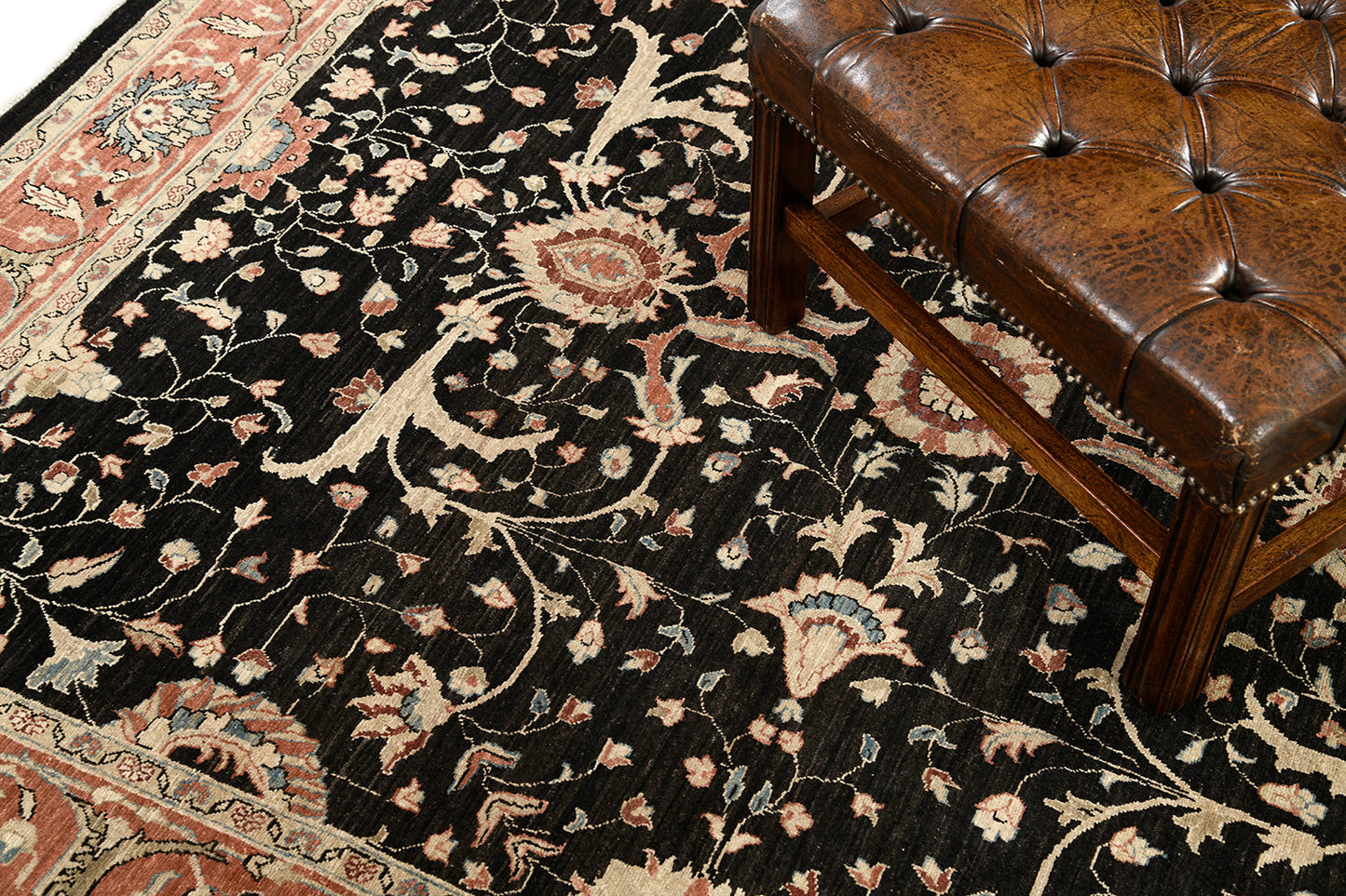 Natural Dye Sarouk Farahan Revival Rug