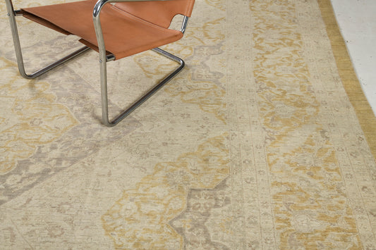 Vintage Style Tabriz Multi Medallion Design