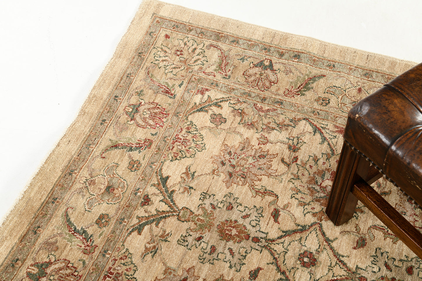 Natural Dye Sultanabad Revival Square Rug