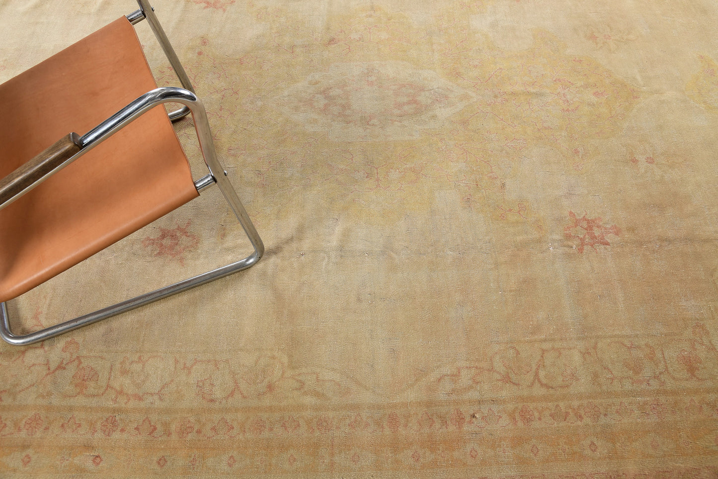 Antique Turkish Oushak Rug