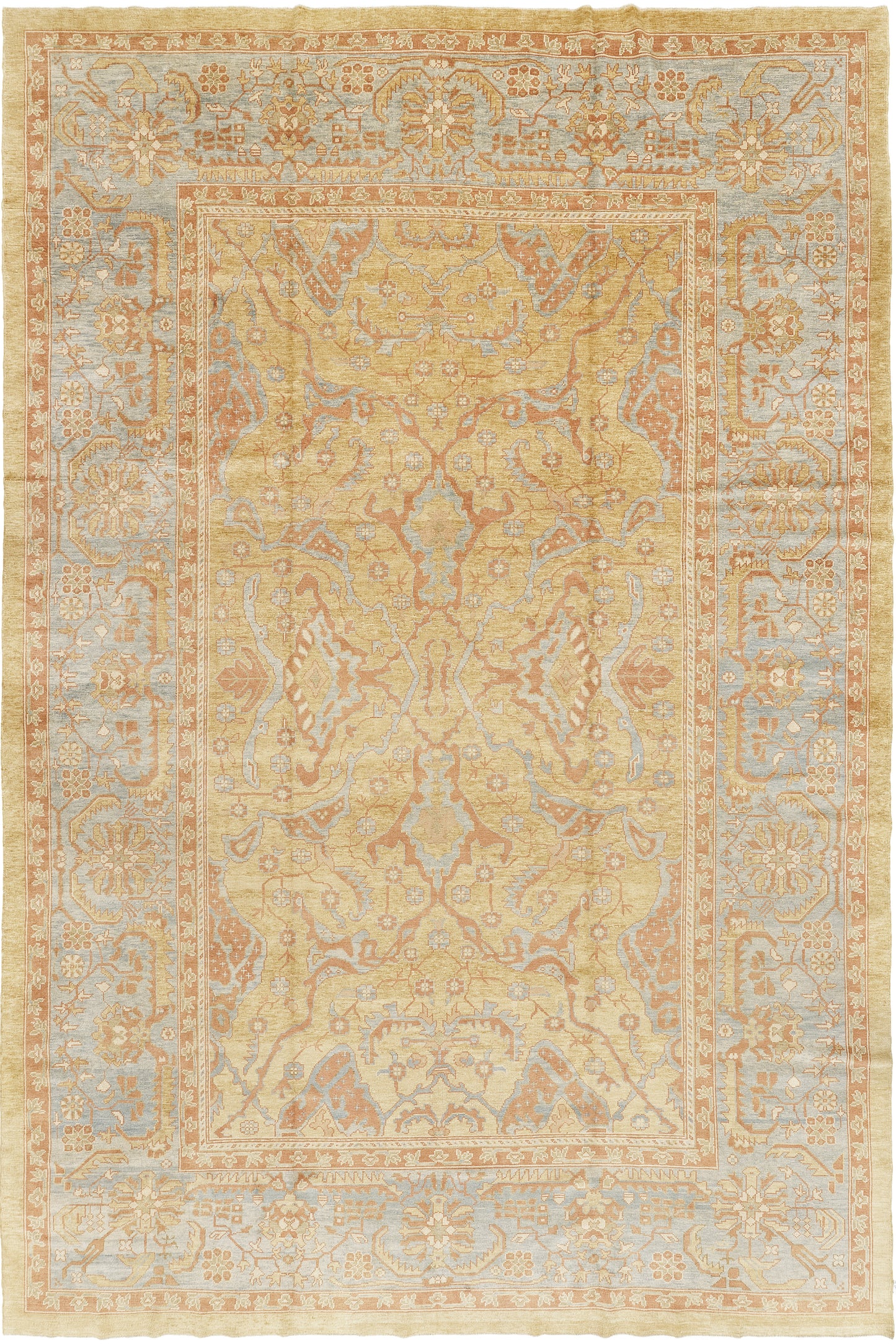 Antique Turkish Oushak Revival