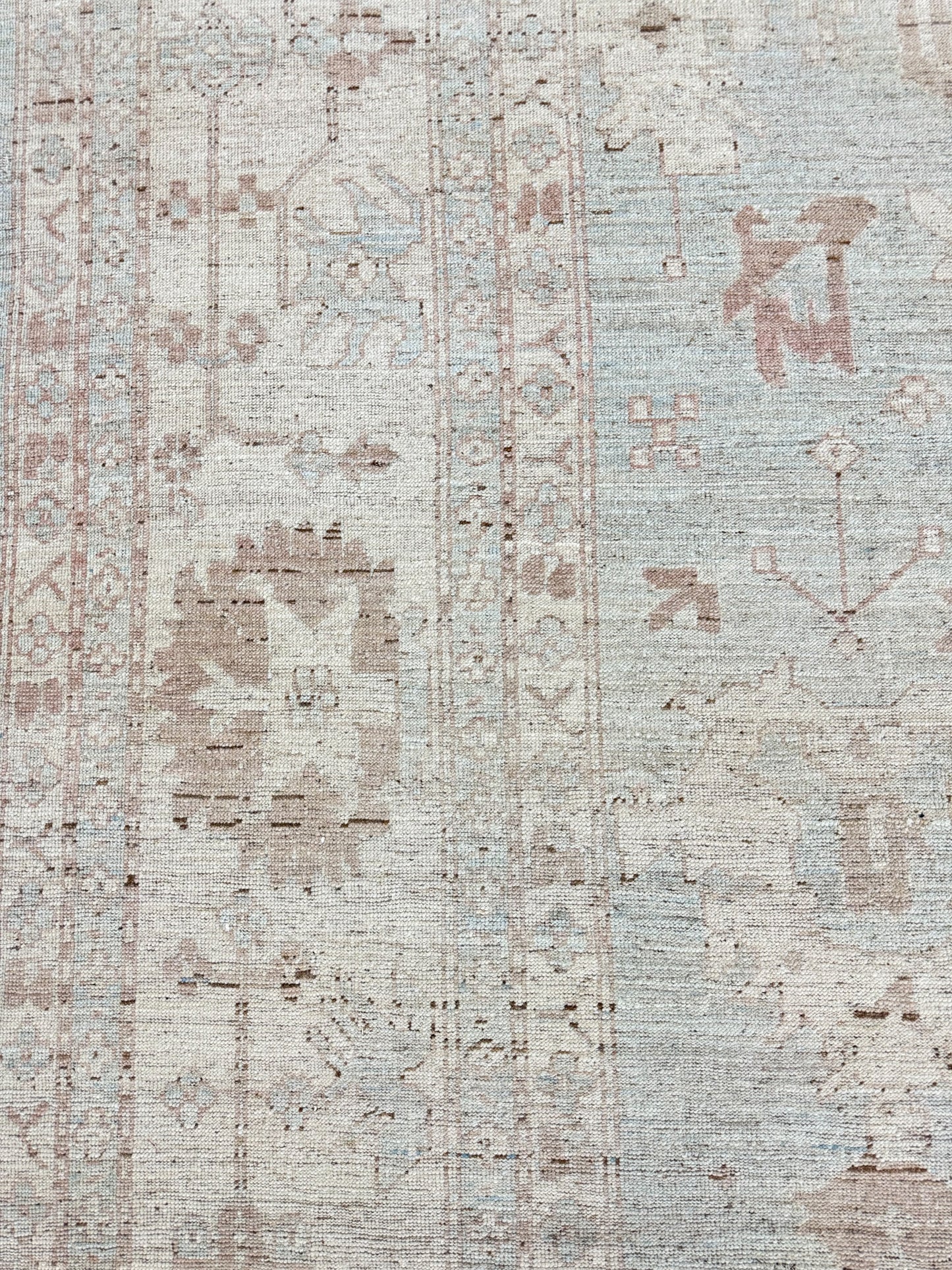 Vintage Style Oushak Design Rug D5483