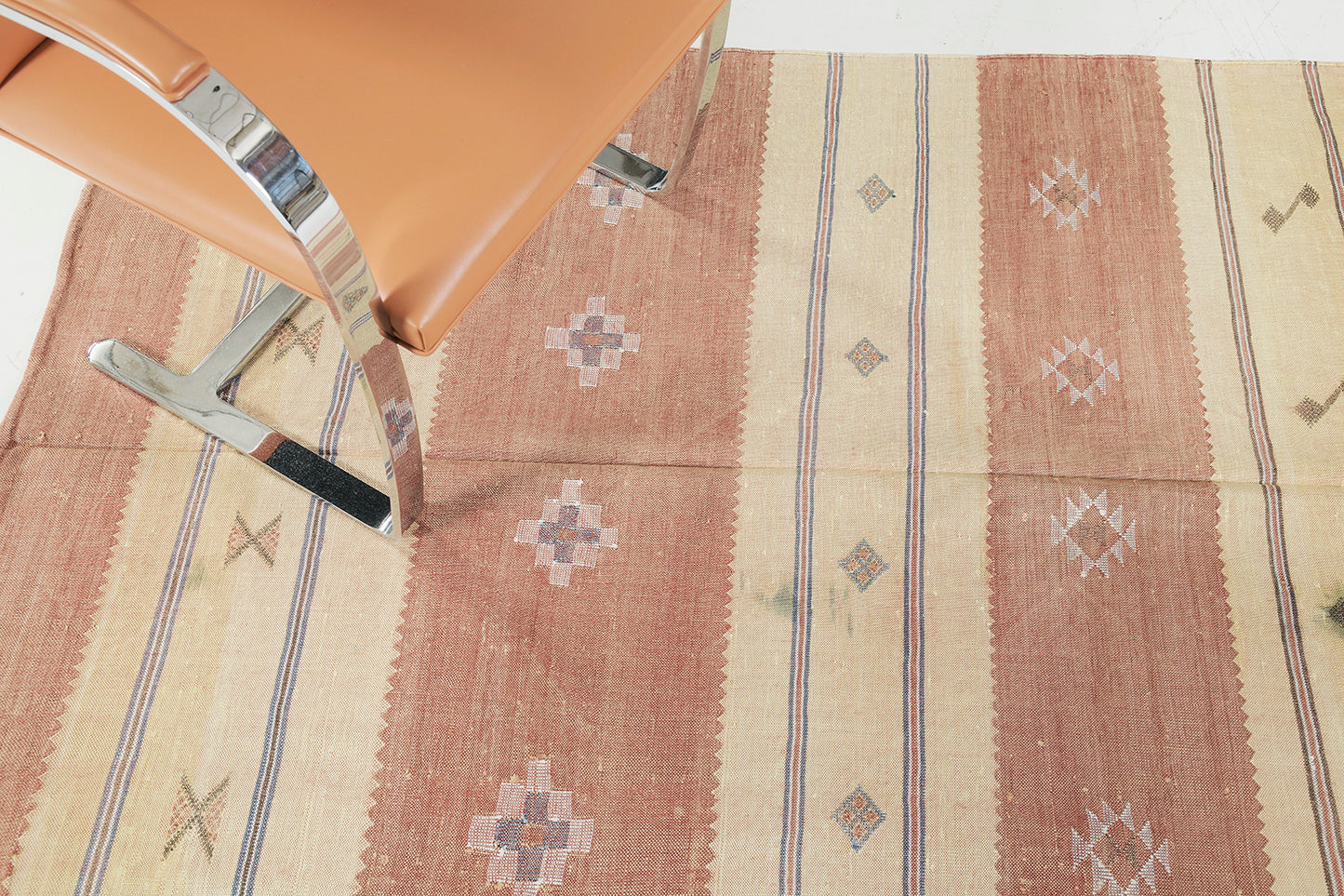 Vintage Style African Tribal Flat Weave Kilim