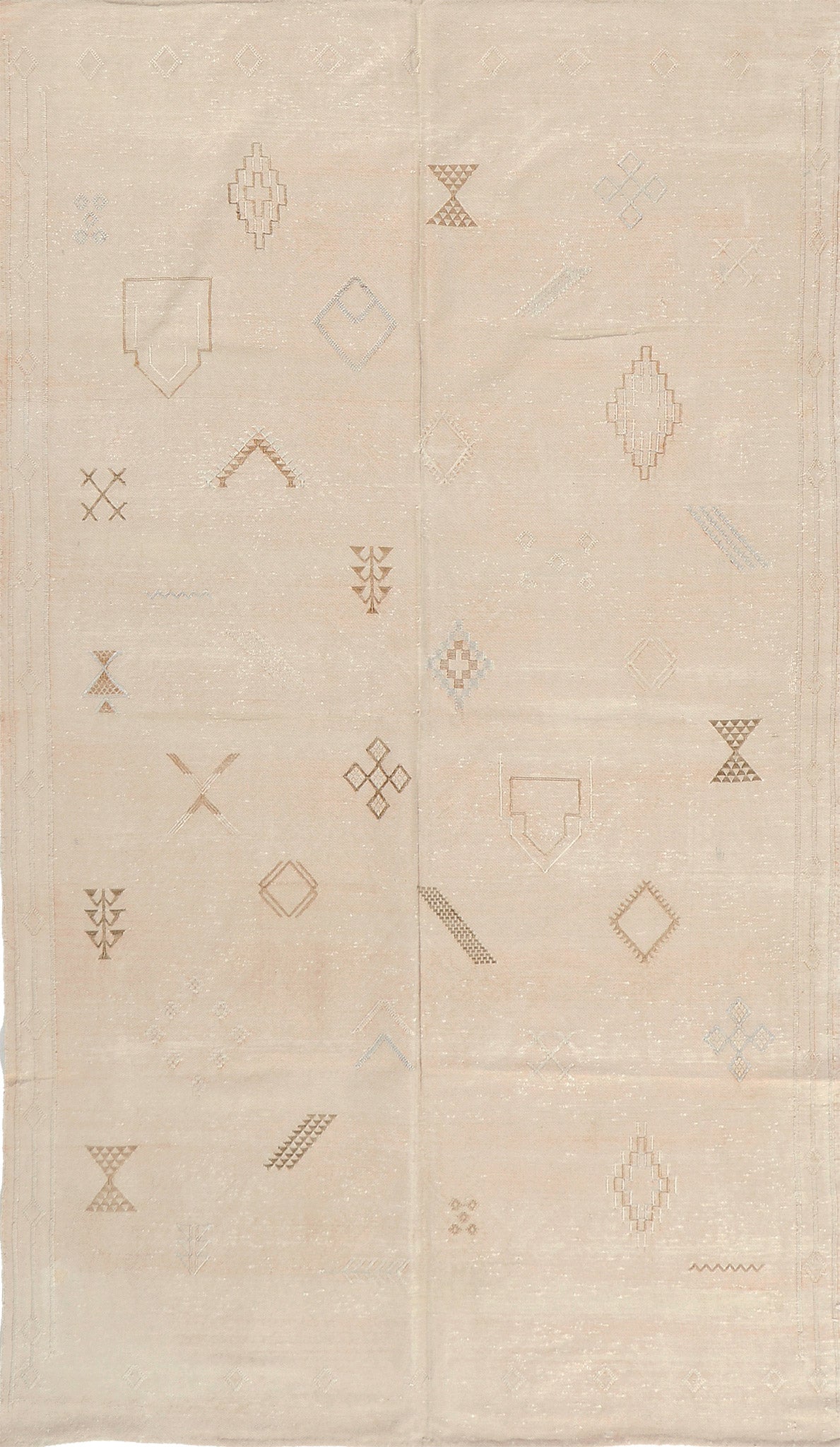 Vintage Style African Tribal Flat Weave Kilim