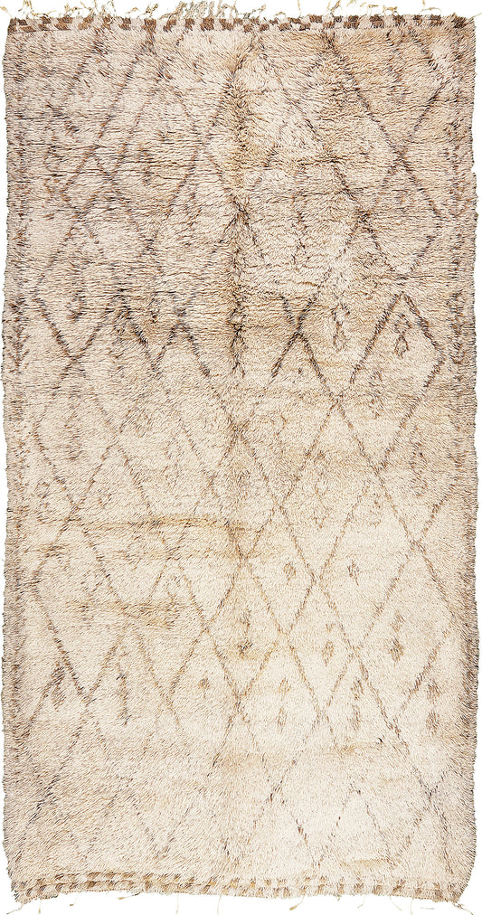 Modern Rug Image 13226 Vintage Moroccan Beni Ourain Tribe Rug