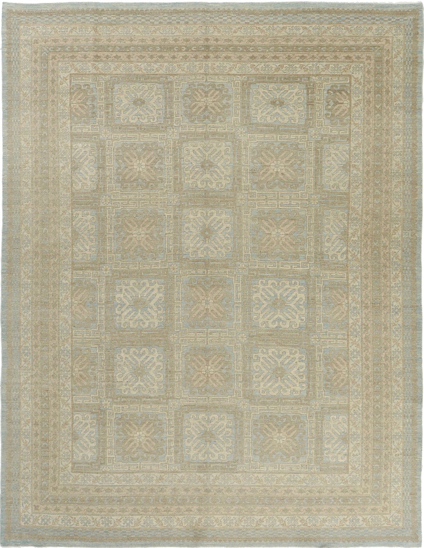 Vintage Style 18th Century Khotan Revival Rug