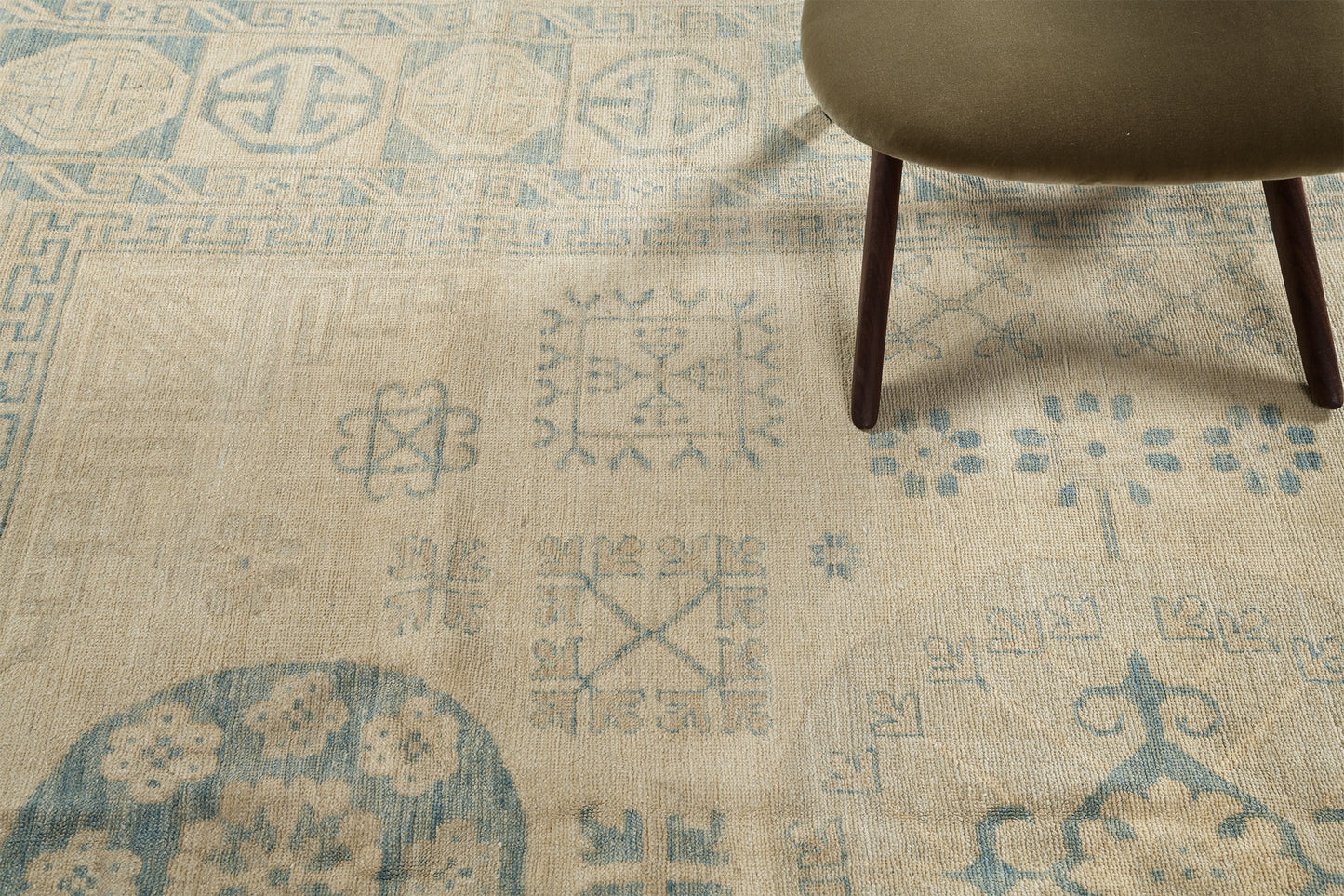 Vintage Style Khotan Revival Rug