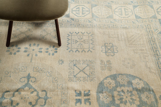 Vintage Style Khotan Revival Rug