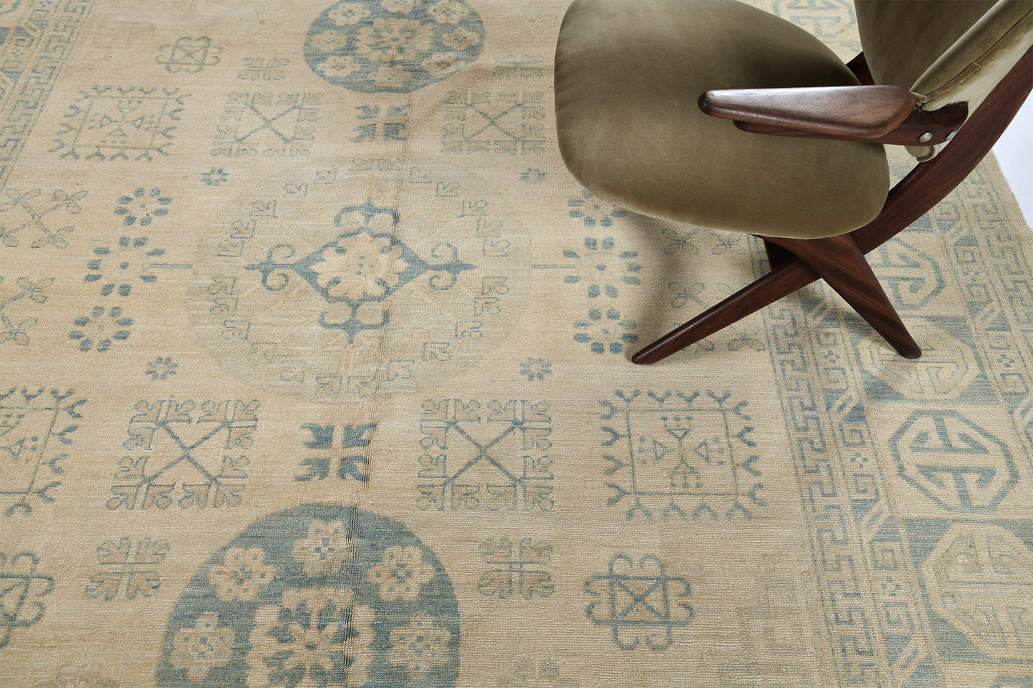 Vintage Style Khotan Revival Rug