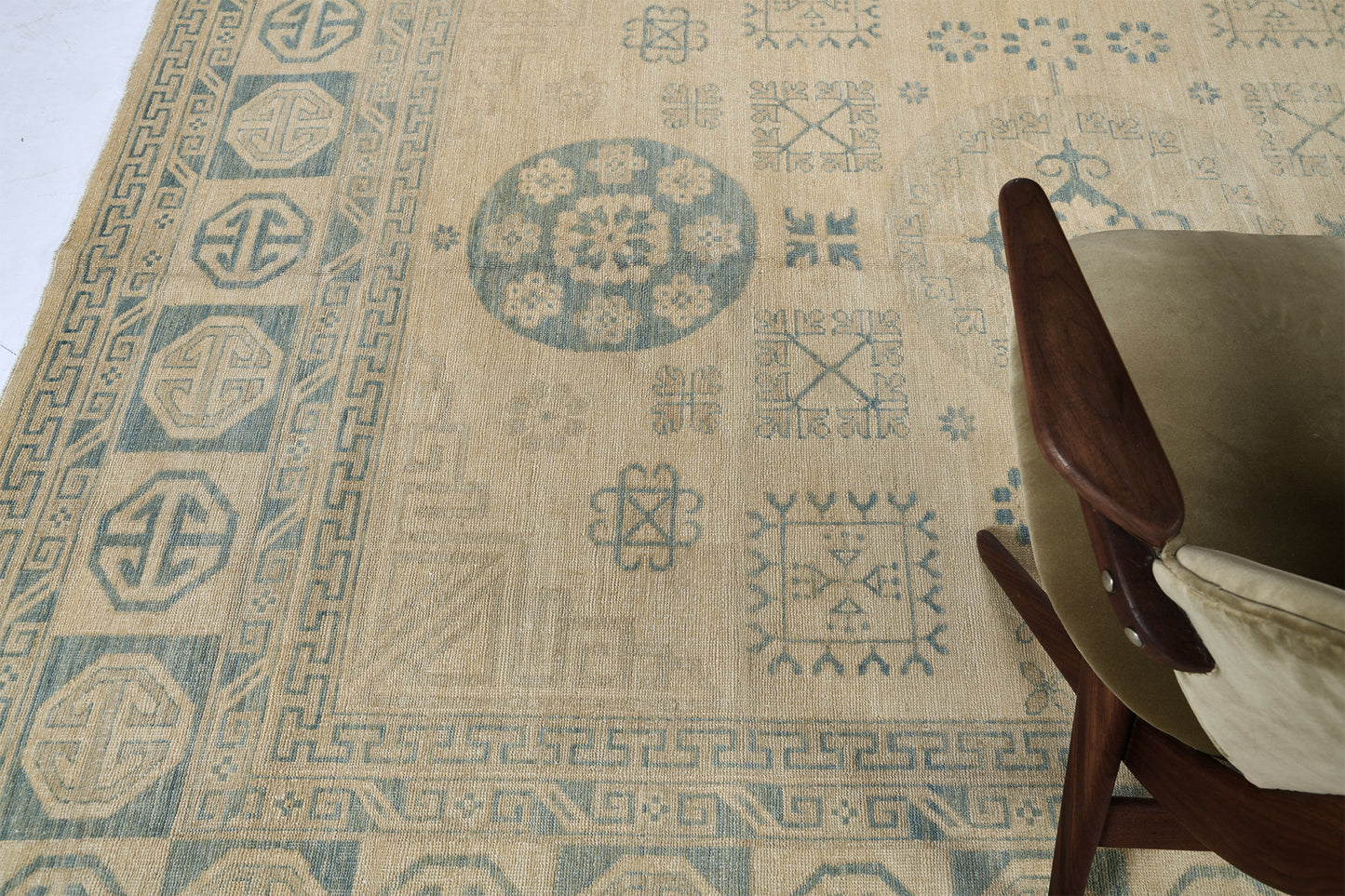 Vintage Style Khotan Revival Rug