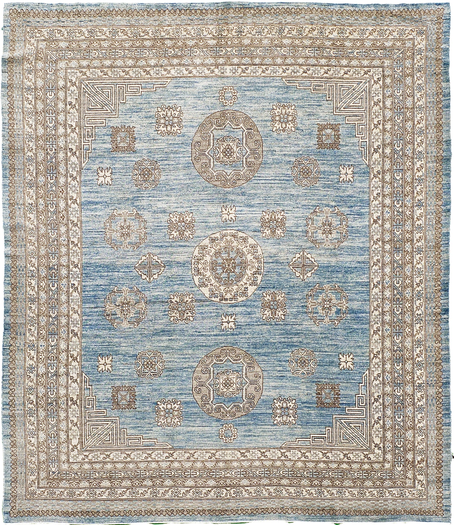Vintage Style Khotan Design Rug