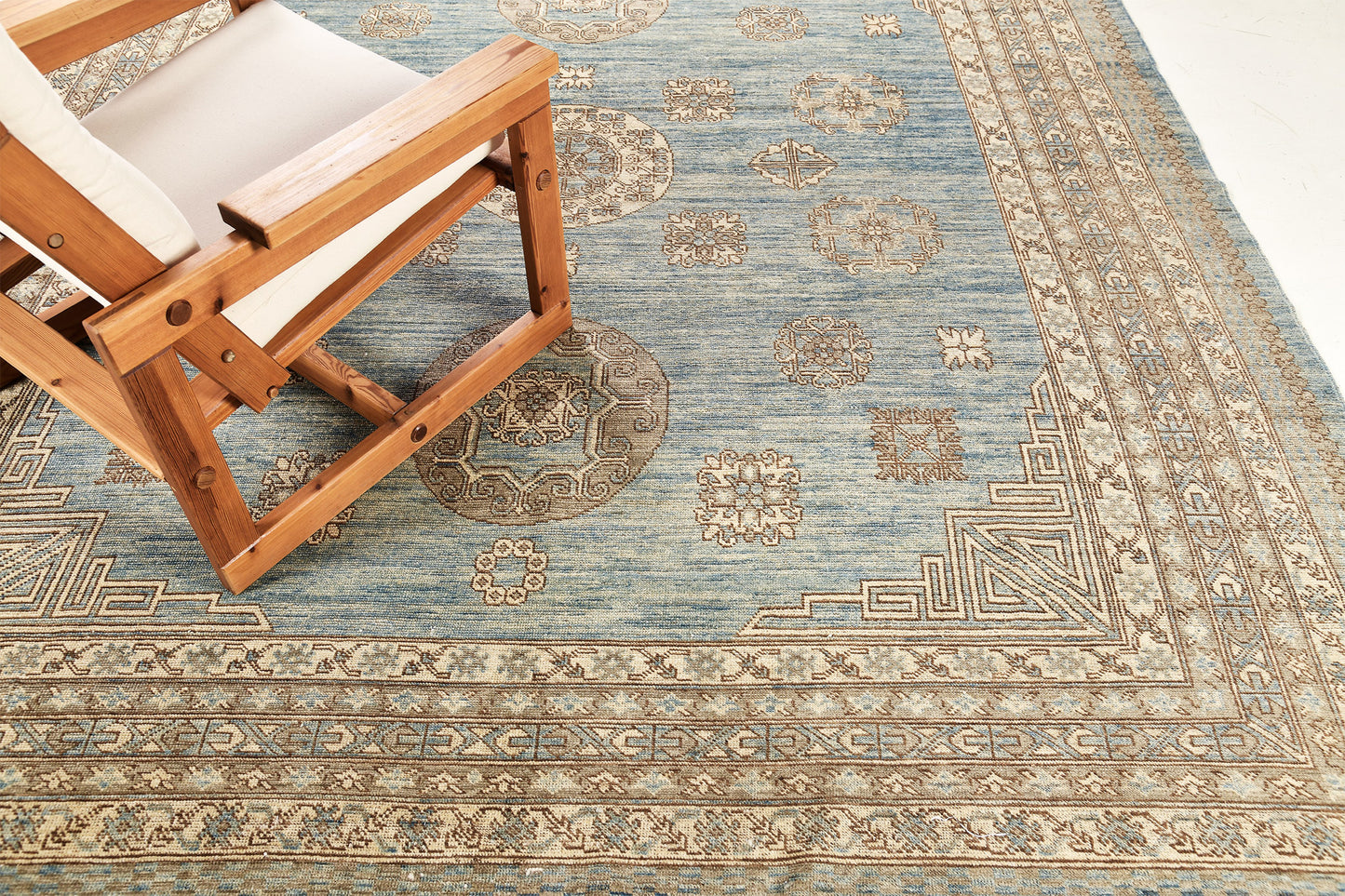 Vintage Style Khotan Design Rug
