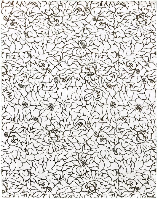 Modern Rug Image 7620 Modern Design Bamboo Silk Rug Jardin