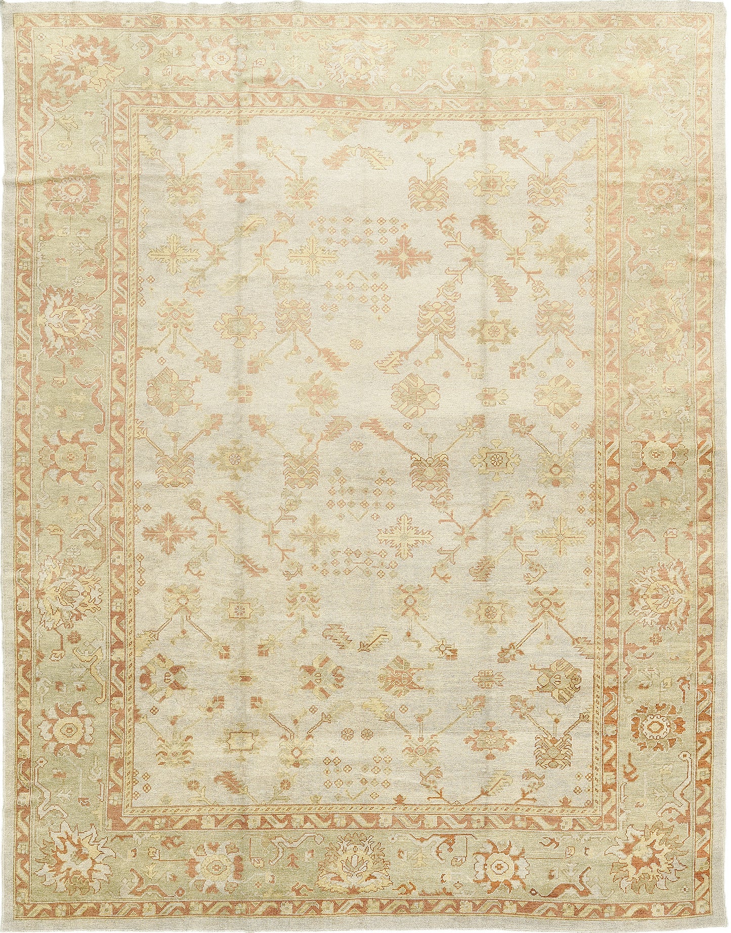 Turkish Oushak Revival Rug