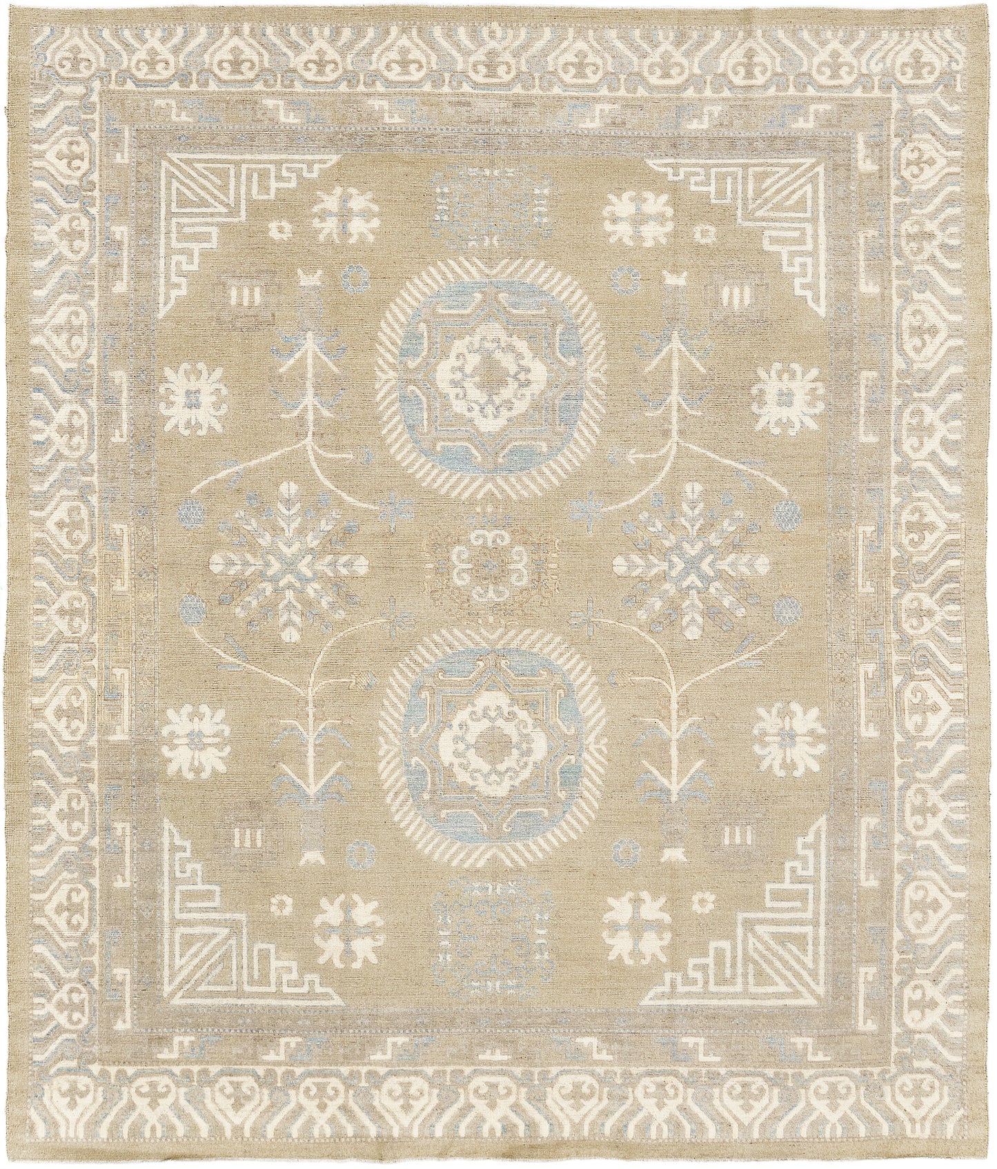 Vintage Style Khotan Design Rug D5583