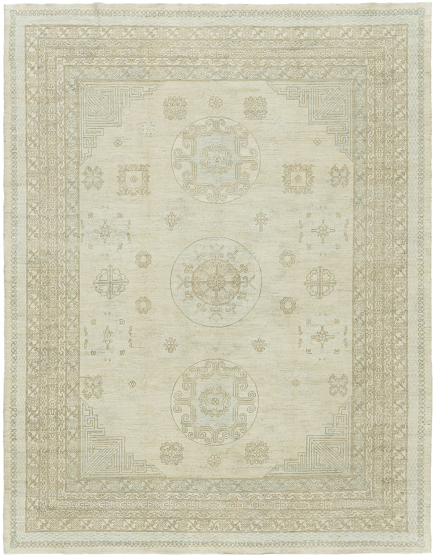 Vintage Style Khotan Revival Rug