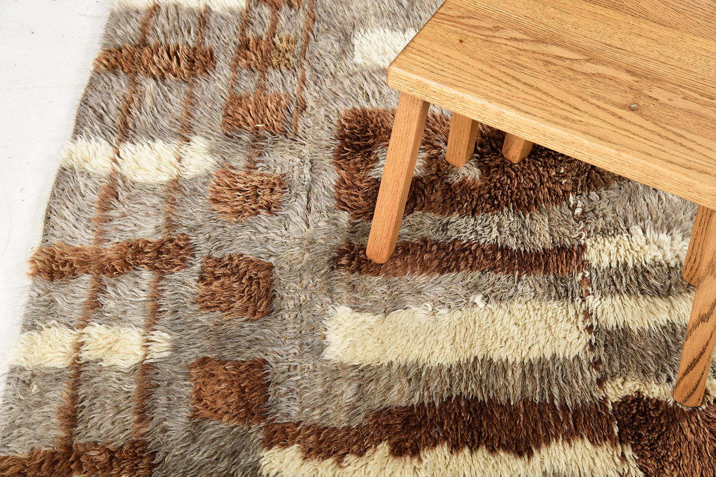 Modern Rug Image 13178 Vintage Moroccan Beni Ourain Tribe Rug