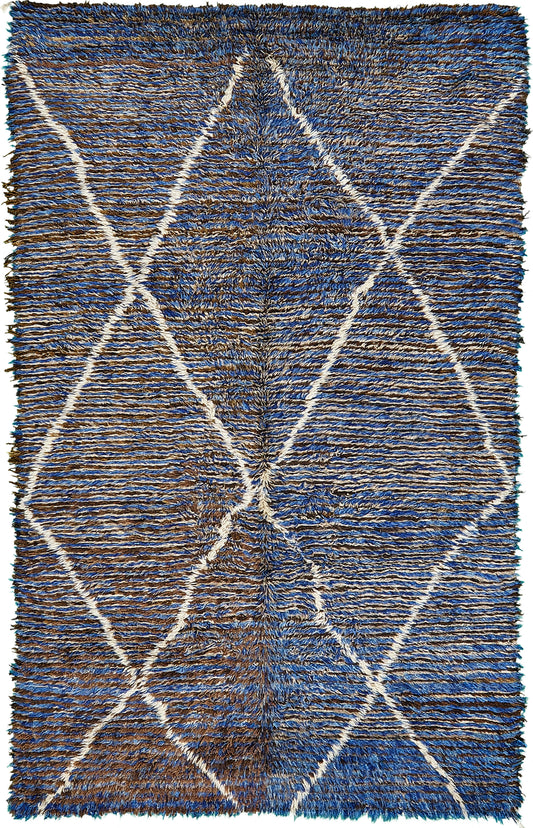 Modern Rug Image 13167 Vintage Moroccan Beni Ourain Tribe Rug