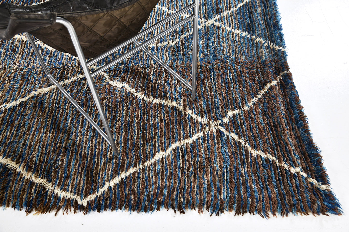 Modern Rug Image 13173 Vintage Moroccan Beni Ourain Tribe Rug
