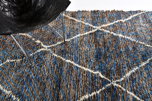 Modern Rug Image 13168 Vintage Moroccan Beni Ourain Tribe Rug