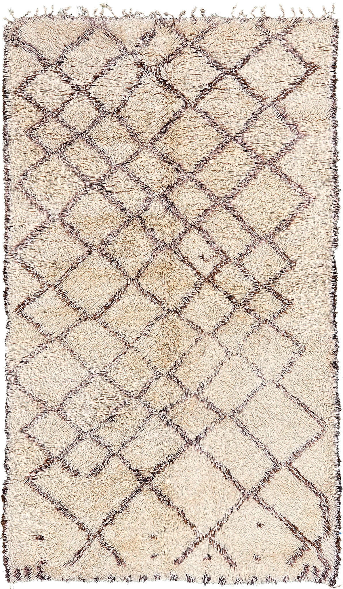 Modern Rug Image 13122 Vintage Moroccan Beni Ourain Tribe Rug