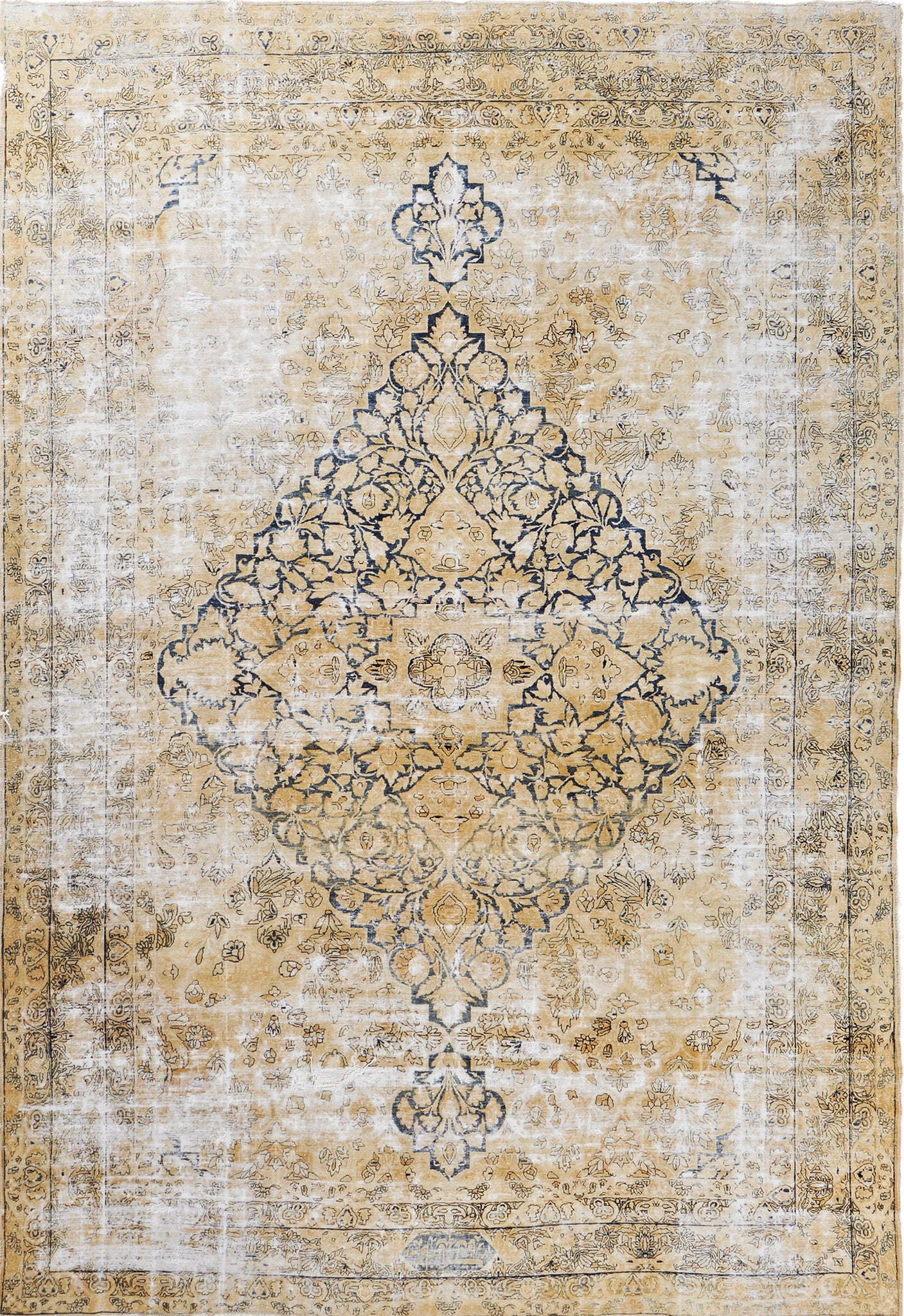 Antique Persian Lavar Kerman Rug 25305