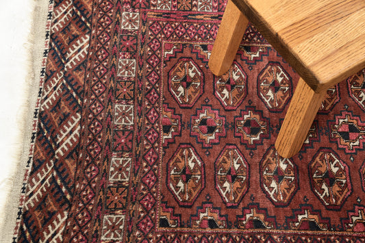 Persian Rug 4352 Vintage Persian Turkoman Square Rug 25730