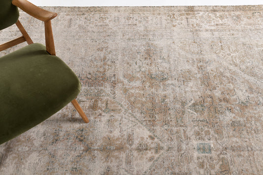 Persian Rug 3138 Vintage Distressed Persian Tabriz 25970