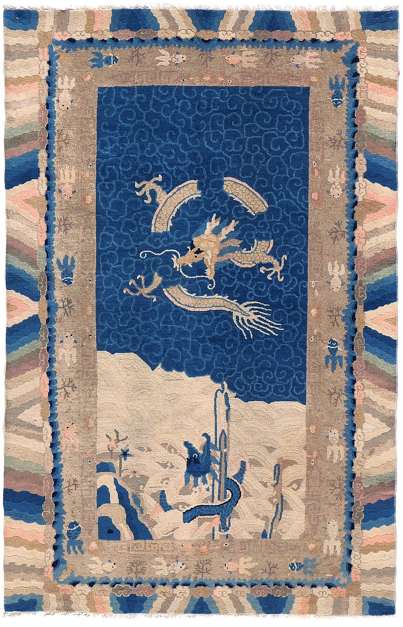 Antique Chinese Peking Rug