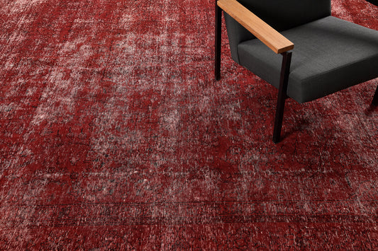 Overdyed Vintage Style Rug