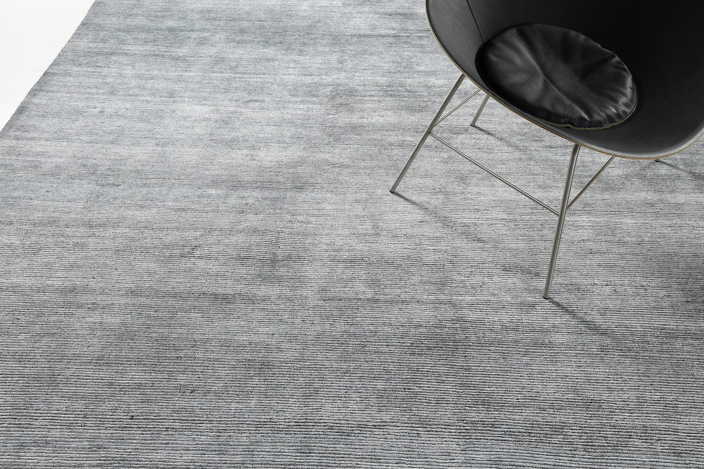 Modern Rug Image 7184 Modern Design Bamboo Silk & Wool Ribbed Rug Vita