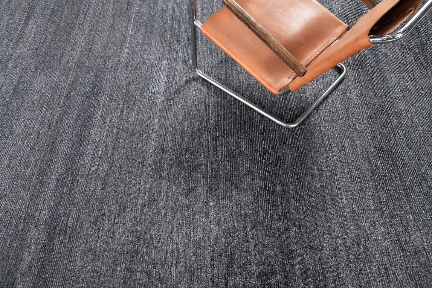 Modern Rug Image 7172 Modern Design Bamboo Silk & Wool Ribbed Rug Vita