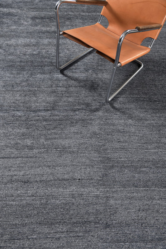 Modern Rug Image 7169 Modern Design Bamboo Silk & Wool Ribbed Rug Vita