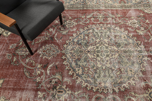 Vintage Distressed Rug