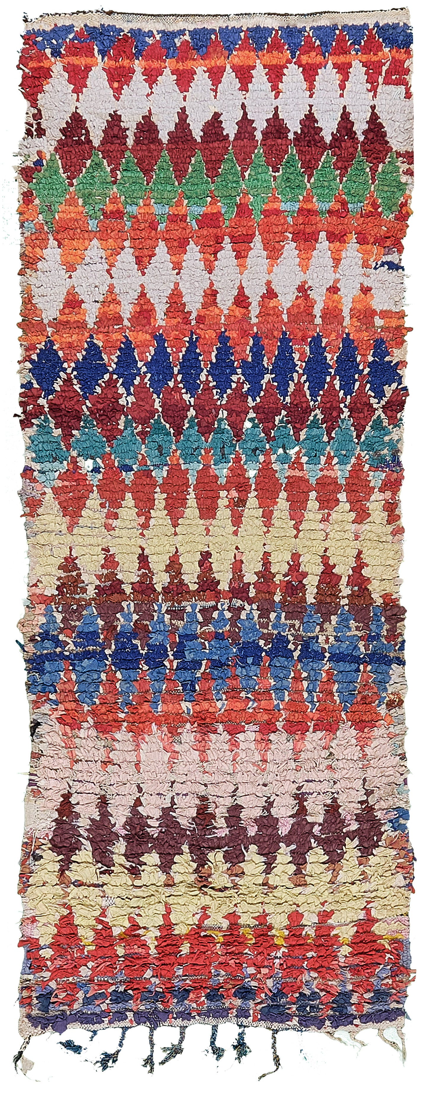 Modern Rug Image 13282 Vintage Moroccan Boujad Tribe Berber Runner