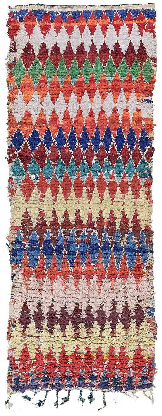 Modern Rug Image 13282 Vintage Moroccan Boujad Tribe Berber Runner