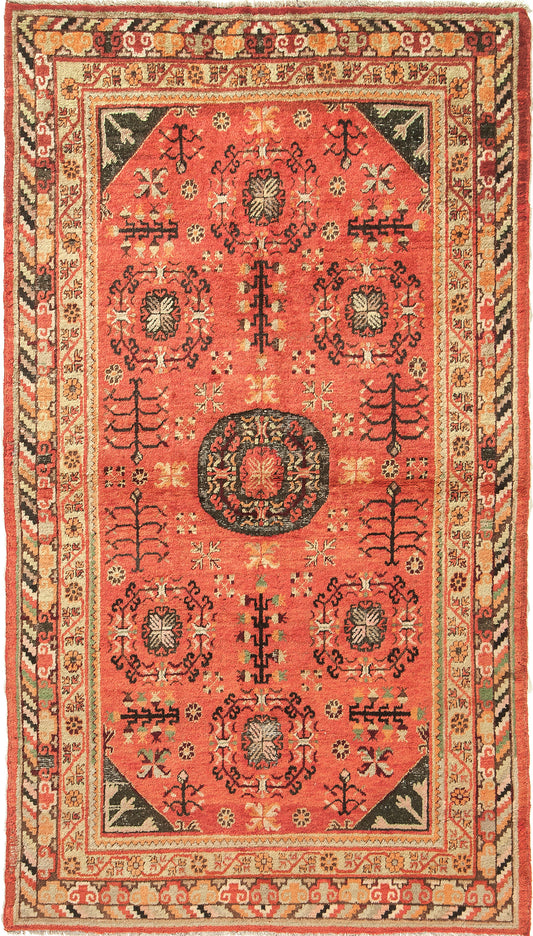 Antique Turkestan Khotan Rug