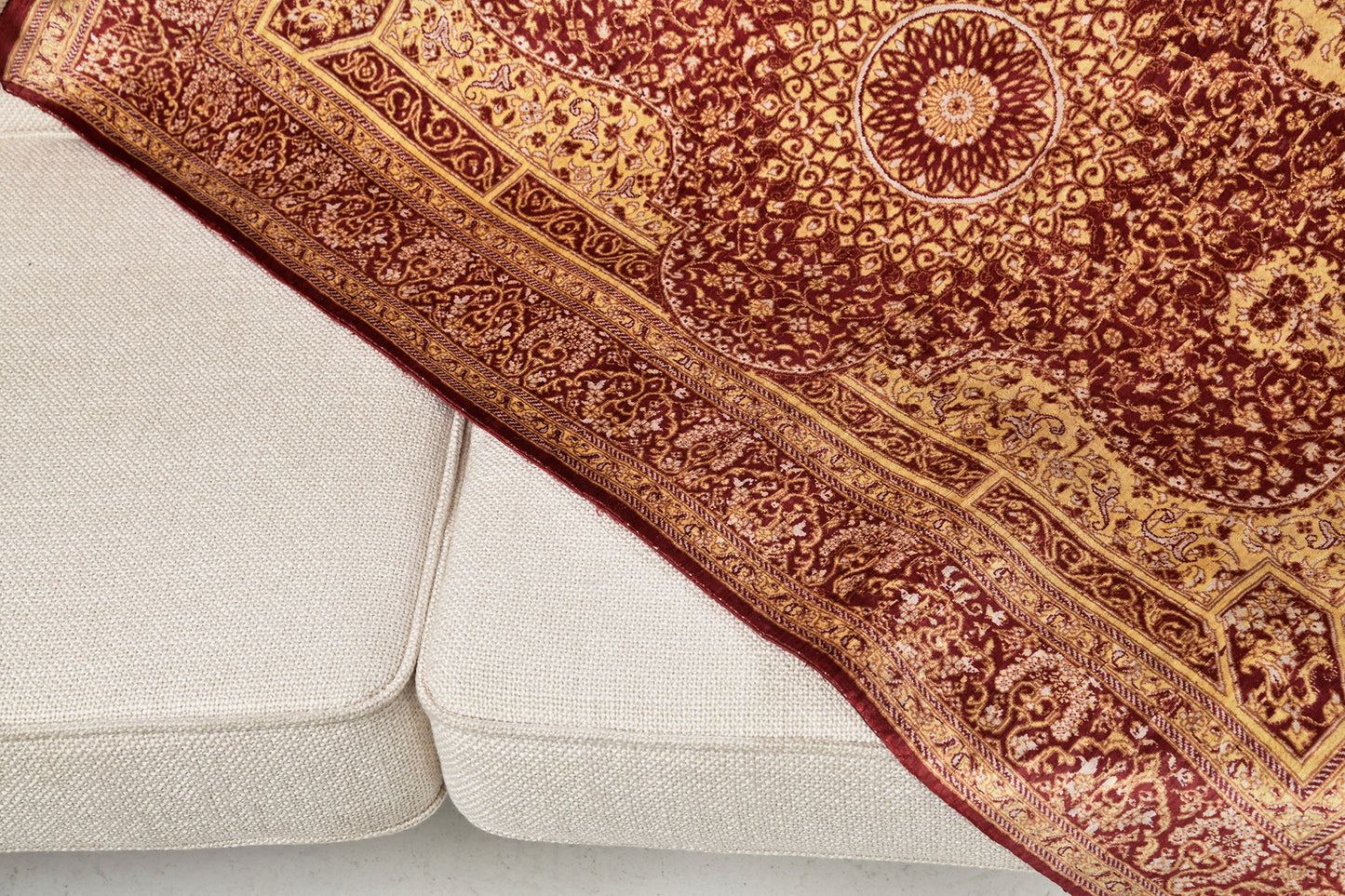 Fine Persian Qum Silk Rug 26894