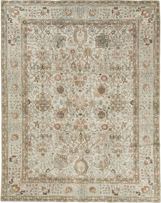 Persian Rug 4258 Vintage Persian Tabriz Rug 26895
