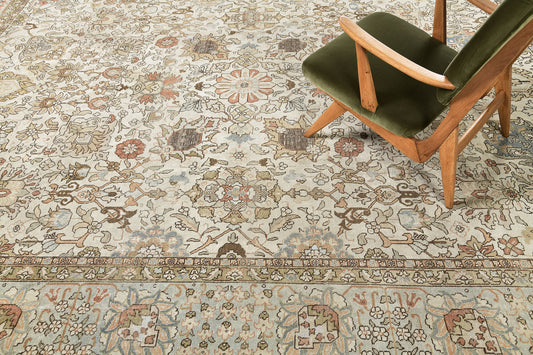 Persian Rug 4259 Vintage Persian Tabriz Rug 26895