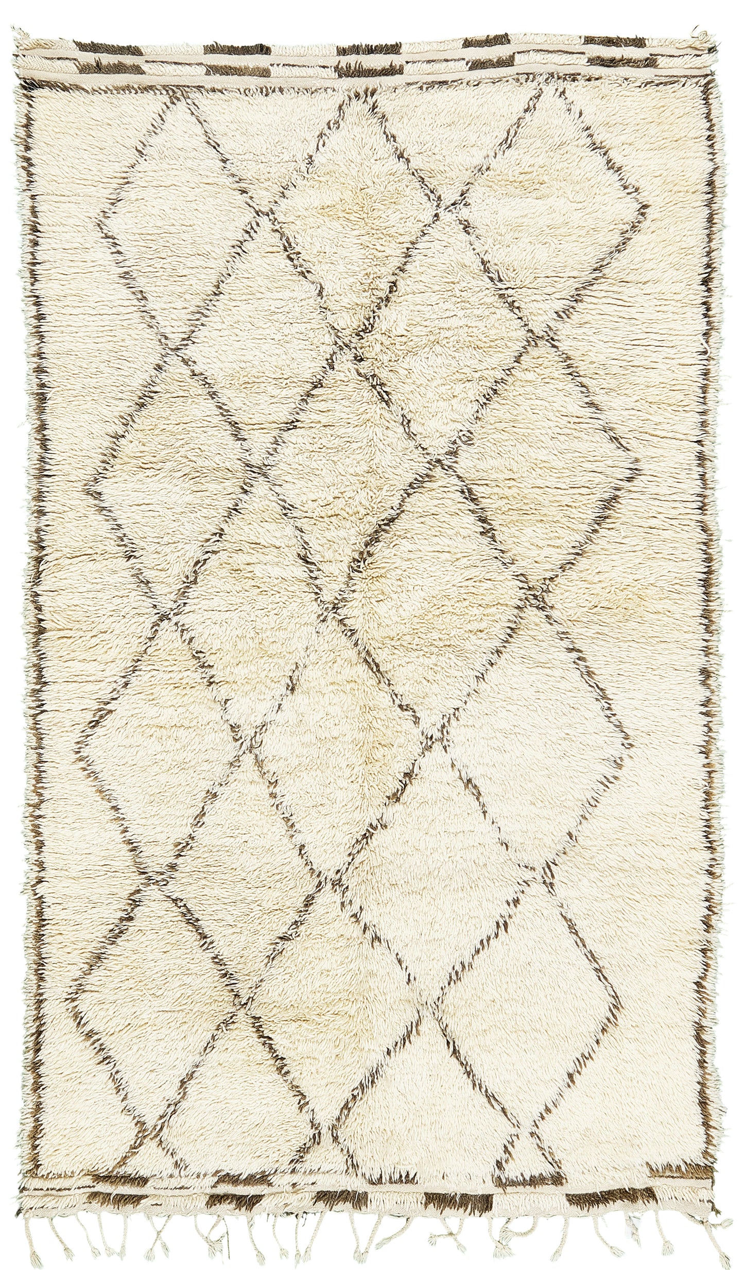 Modern Rug Image 13031 Vintage Moroccan Beni Ourain Tribe Berber Rug