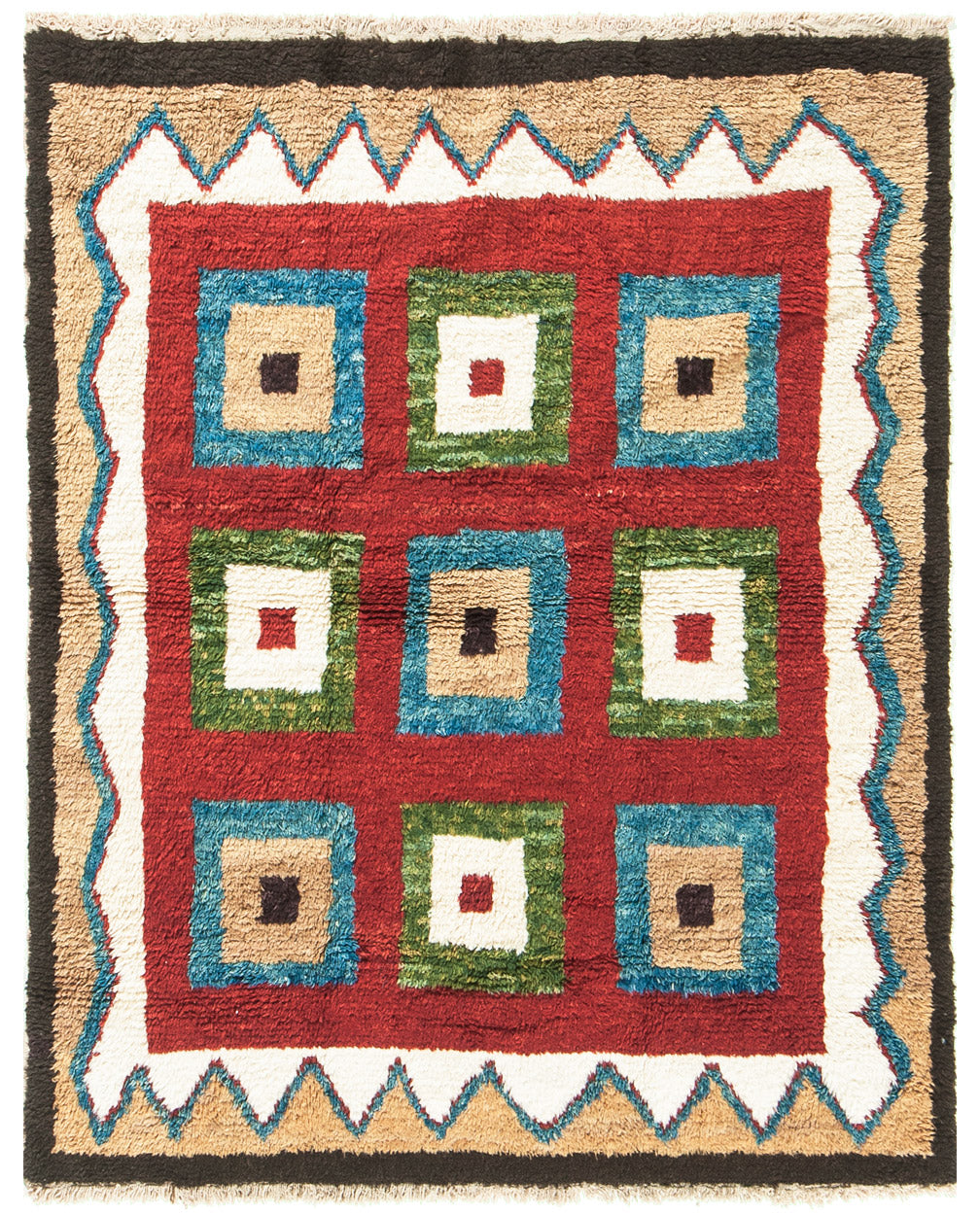 Modern Rug Image 13791 Vintage Turkish Tulu Rug