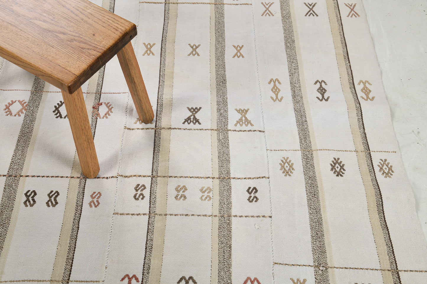 Vintage Anatolian Moroccan Flat Weave Kilim