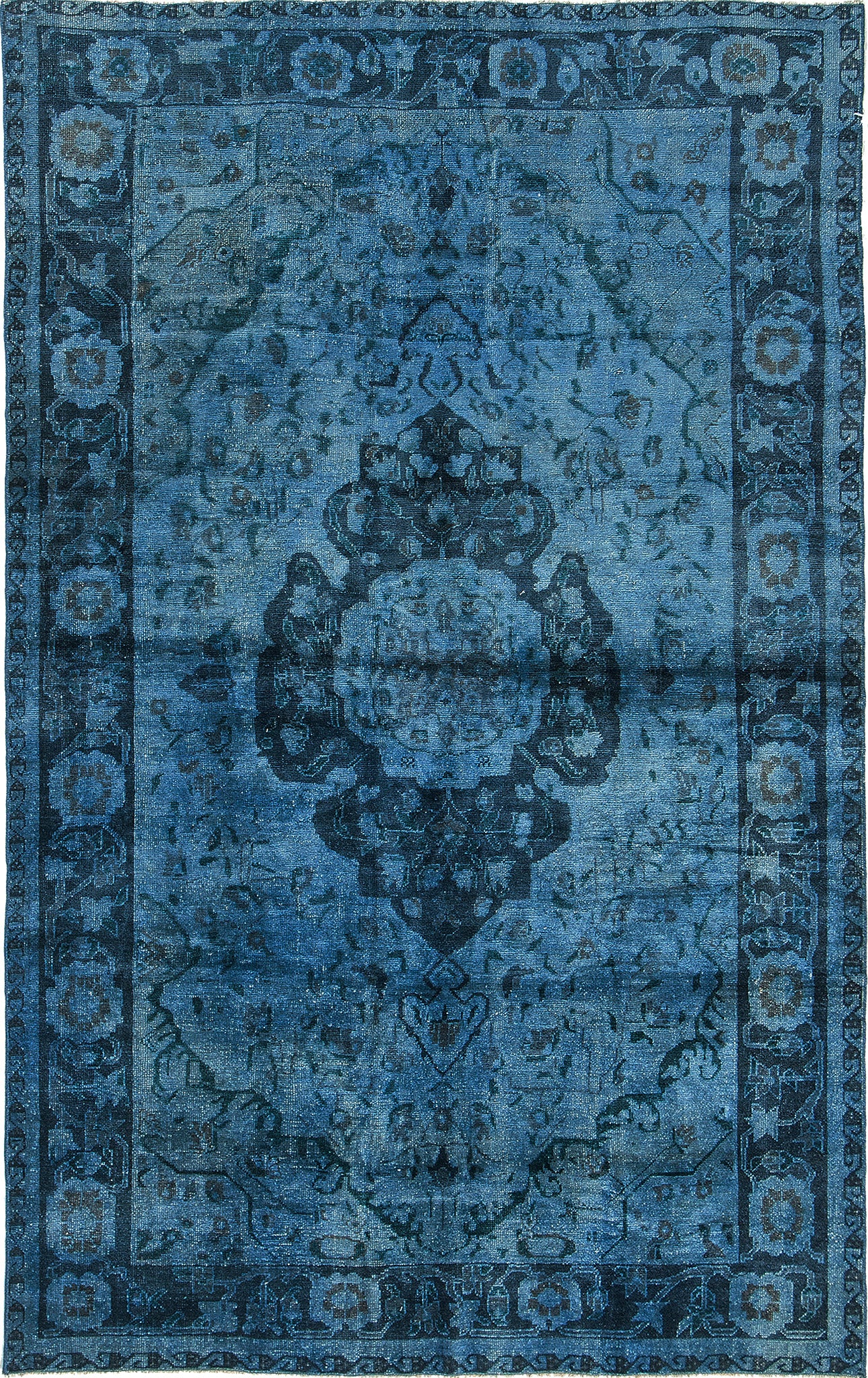 Overdyed Vintage Turkish Anatolian Rug